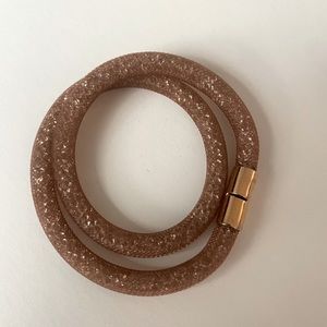 Swarovski Crystal Mesh Bracelet Pink